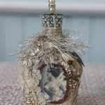idee per bottiglie di vino decoupage