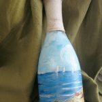 idee per bottiglie di vino decoupage foto