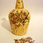 Idee fai da te per il decoupage di bottiglie di vino