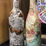 Decoupage di bottiglie di vino con le tue mani, idee e opzioni