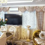 decorazioni fotografiche con tende alla francese