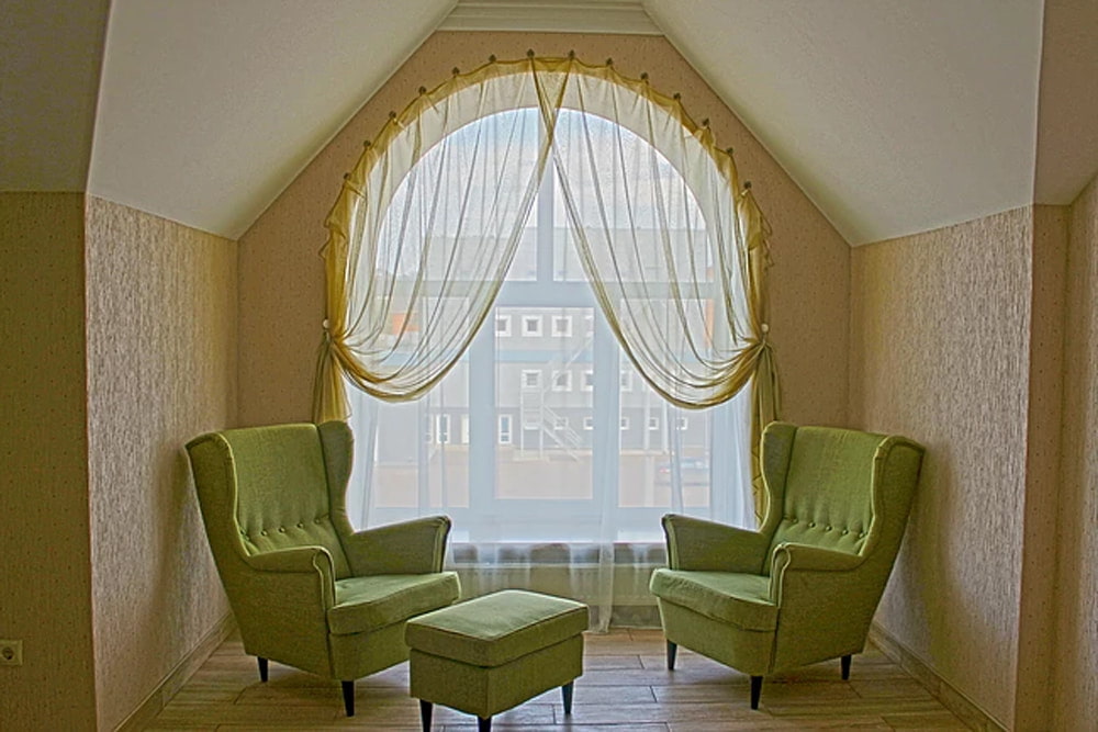 come appendere le tende senza cornice foto design