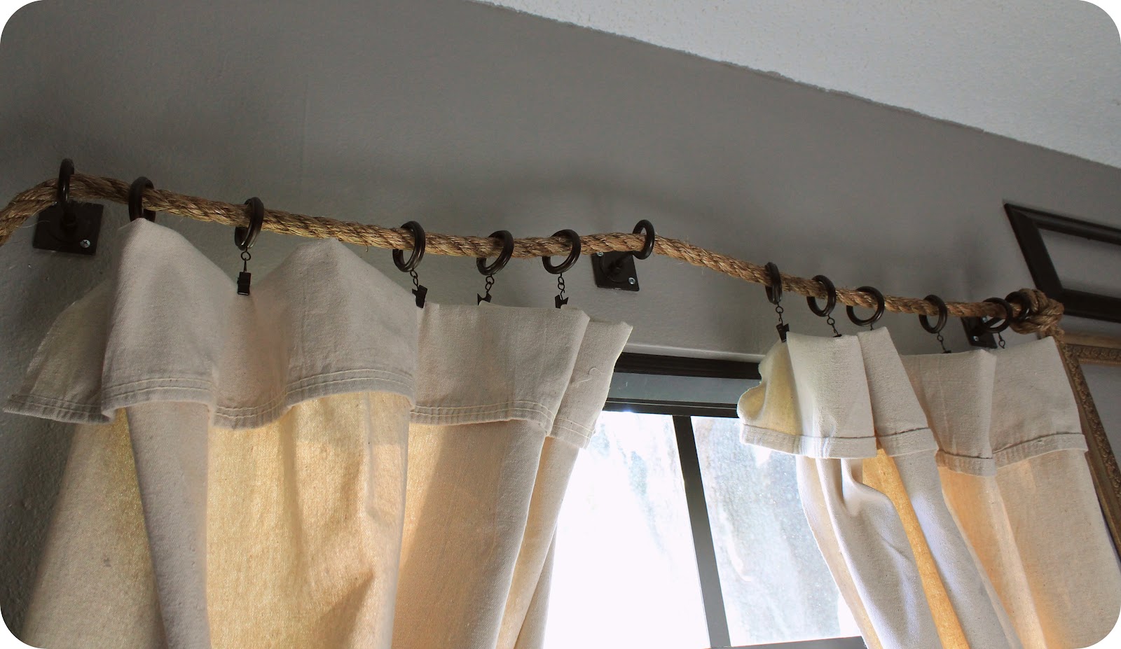 come appendere le tende senza cornice idee foto