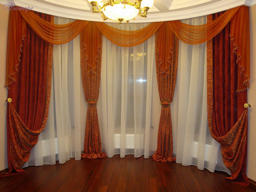foto di decorazioni per aste per tende
