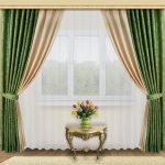 decorazioni fotografiche con tende combinate
