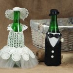 design di bottiglia di champagne per matrimonio