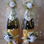 foto del design della bottiglia di champagne per matrimonio