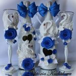 opzioni fotografiche per decorazioni di bottiglie di champagne per matrimoni
