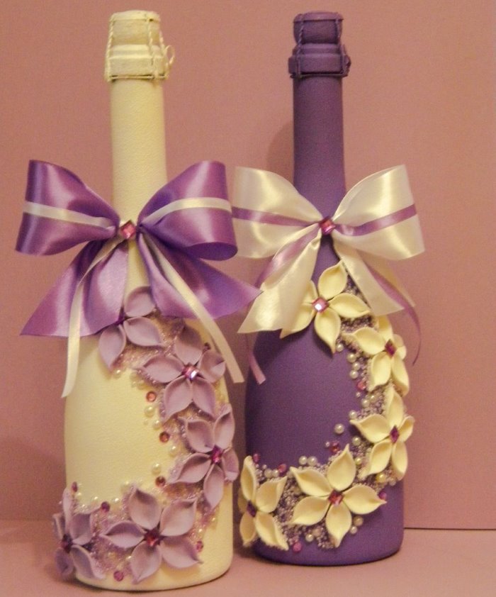 foto del design della bottiglia di champagne per matrimonio