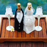 idee per foto di decorazioni per bottiglie di champagne per matrimoni