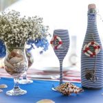 opzioni di decorazione per bottiglie di champagne per matrimoni