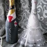 Idee per decorazioni con bottiglie di champagne per matrimoni