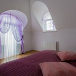 tende di organza lilla