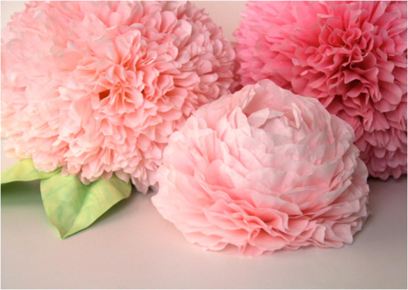peonia da un tovagliolo