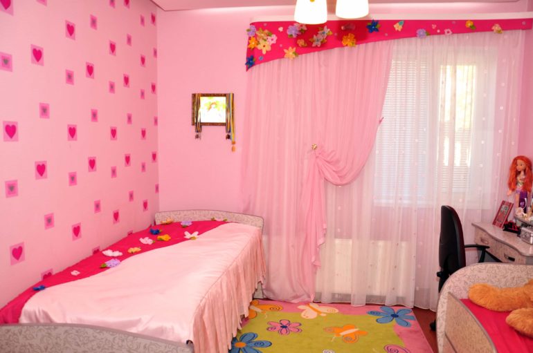 tulle rosa per la cameretta dei bambini