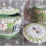 idee per decorazioni con scatole di tubi di giornale