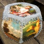 idee per decorare scatole di cartoline