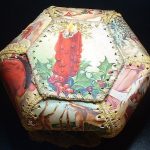 scatola di cartoline con foto decorative