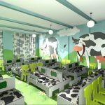 idee di design per tende per la scuola materna