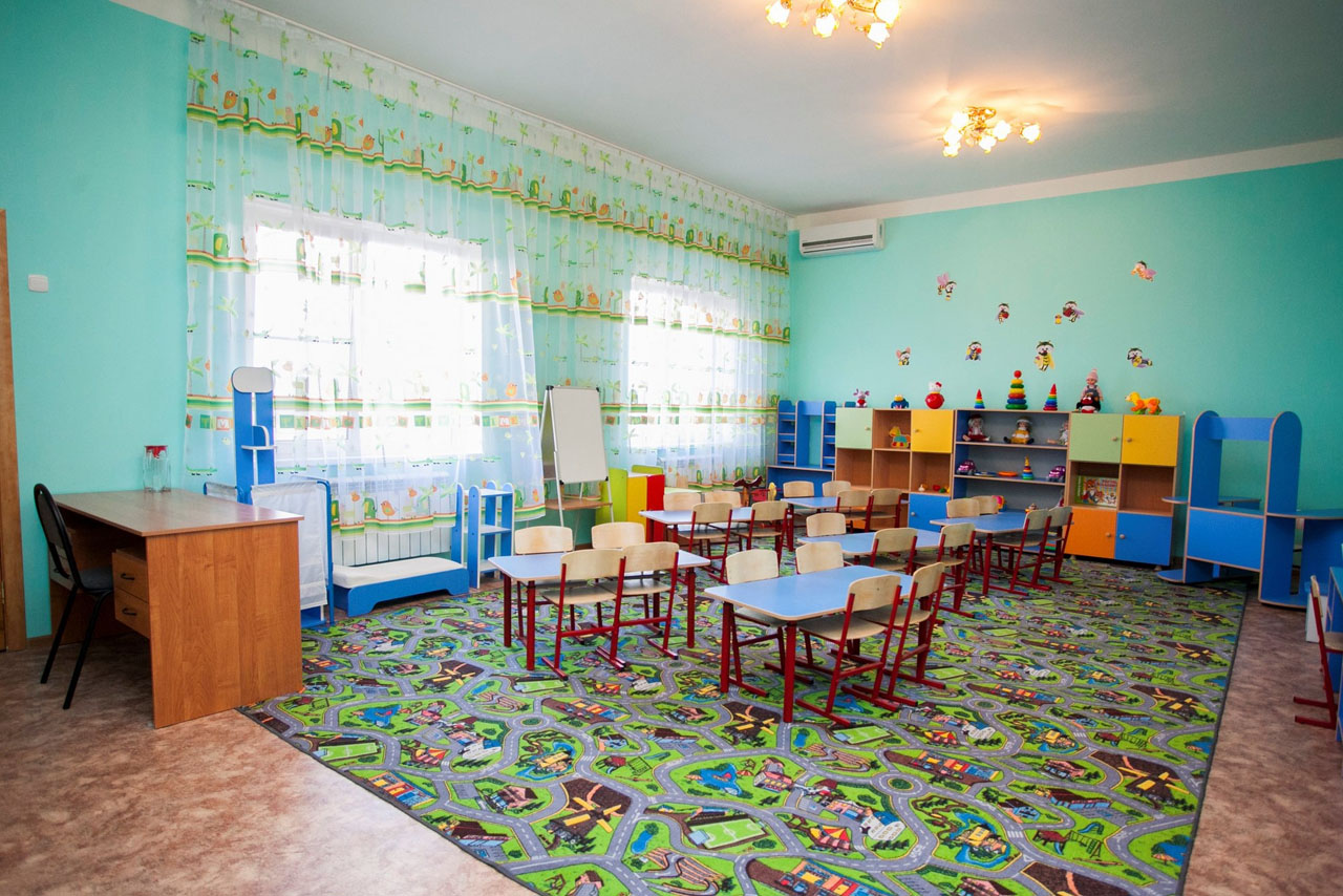 tende per foto dell'interno della scuola materna