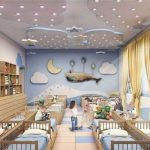 idee di design per tende per la scuola materna