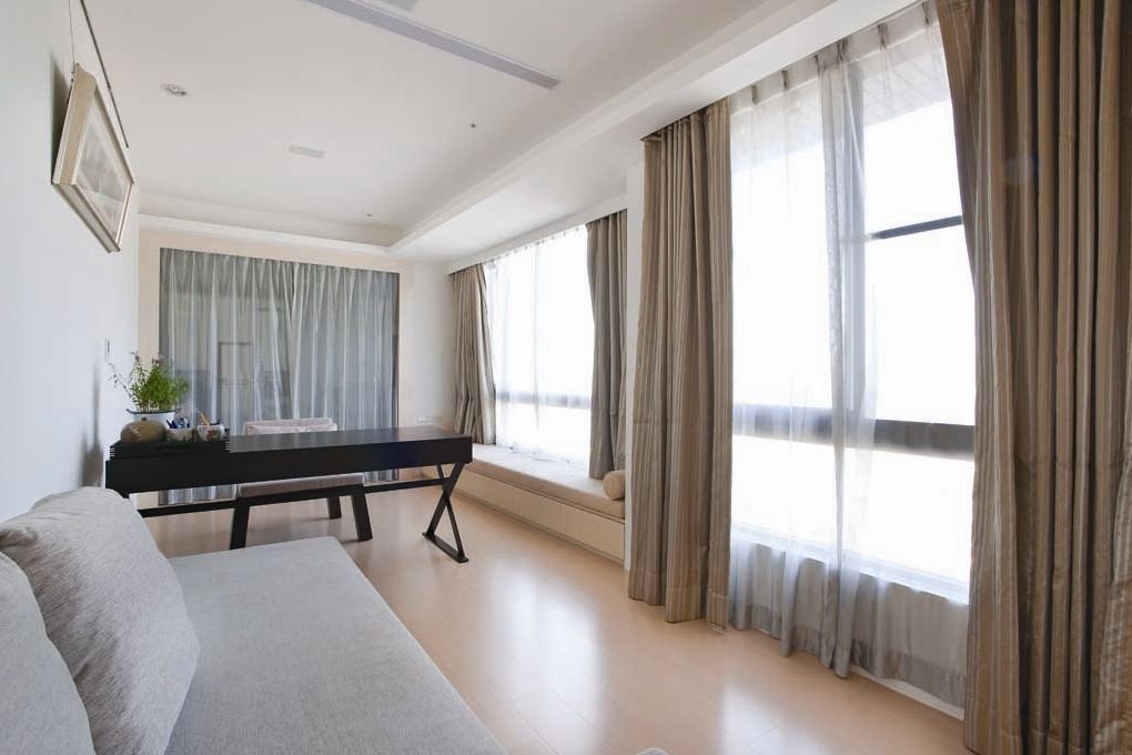 idee di arredamento per tende per finestre panoramiche