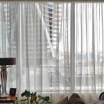 idee di design per tende per finestre panoramiche