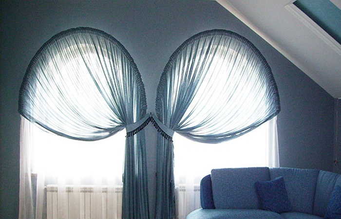 come appendere le tende senza cornice, idee fotografiche
