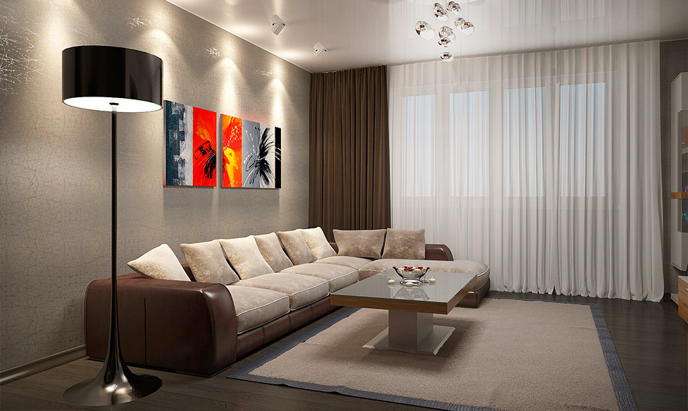 tende in gabardine con foto decorative