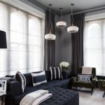 idee per interni con tende in gabardine
