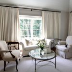 idee per interni con tende in gabardine