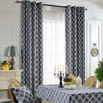 idee per interni con tende in gabardine