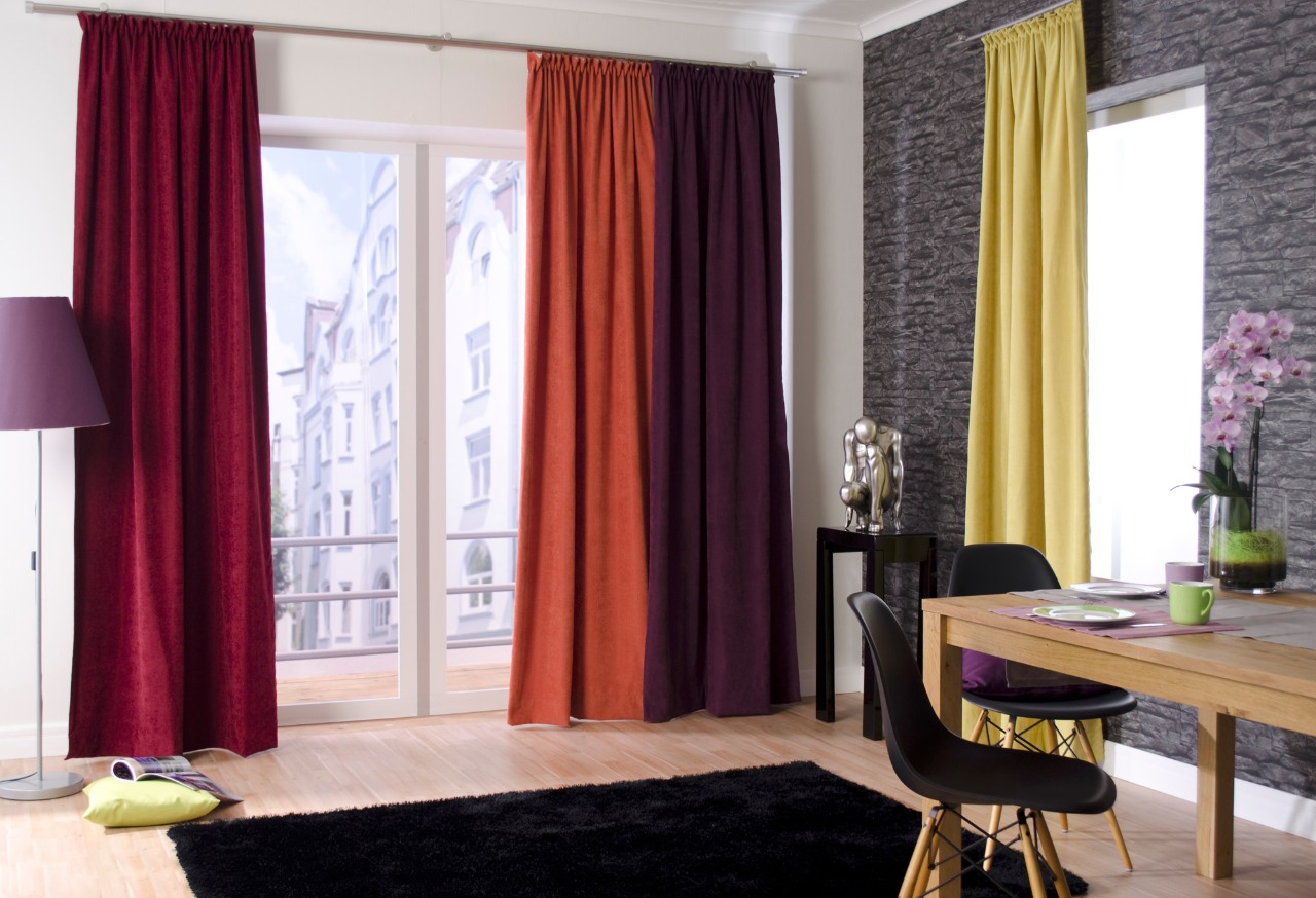 foto di design di tende in gabardine