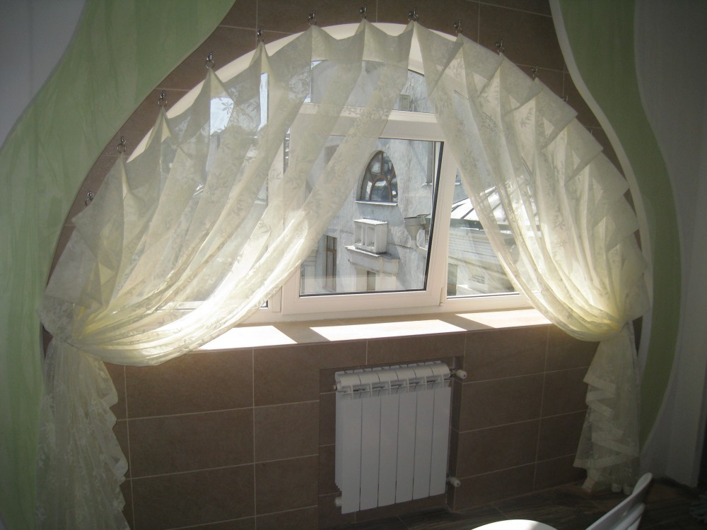 foto di design di tende su ganci