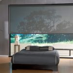 idee di design per tende per finestre panoramiche
