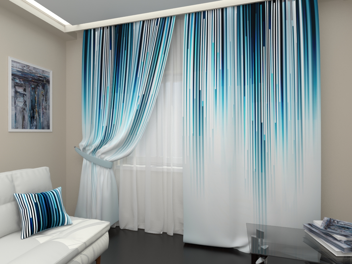idee per decorazioni con tende sfumate