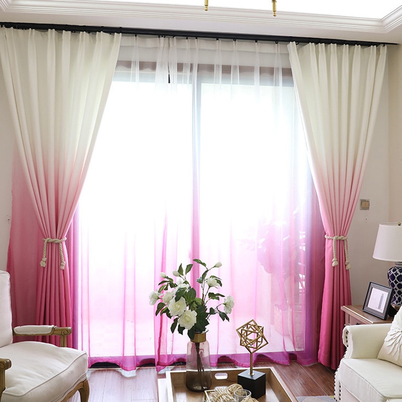 idee per decorazioni con tende sfumate
