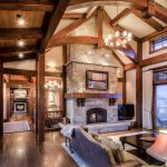 idee per tende in una casa in legno