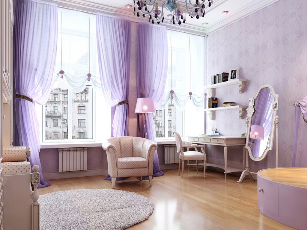 idee di design per tende per la cameretta di una ragazza adolescente