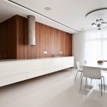 tulle per il minimalismo della cucina