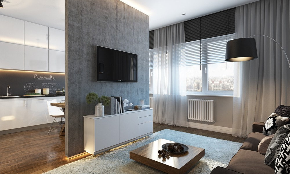 idee per interni in tulle per la sala