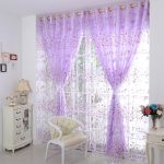 come orlare tende e tulle con fiori