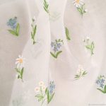 Tulle di organza con ricamo