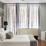 tulle nella foto dell'arredamento della camera da letto
