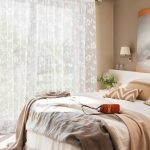 tulle nel design della camera da letto