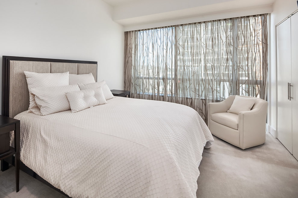opzioni per foto di tulle in camera da letto