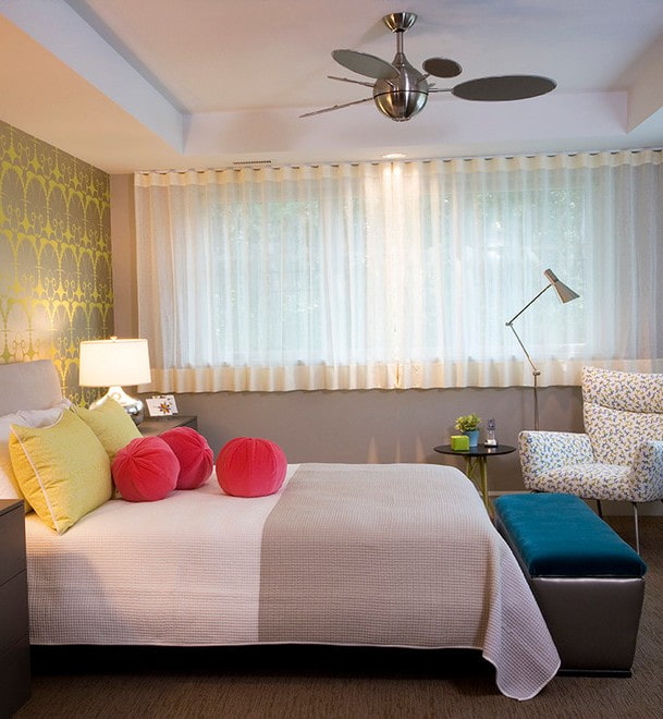 idee di design per il tulle nella camera da letto