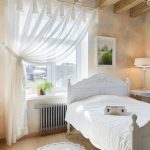 tulle nel design della camera da letto