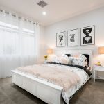 idee di design per il tulle nella camera da letto