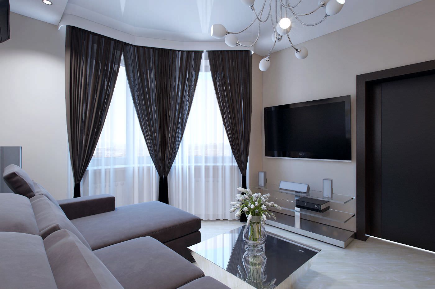 tulle nel design della sala